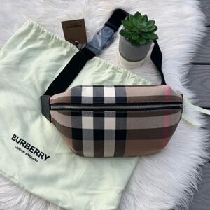 Burberry Plaid Belt Bag